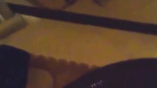 Lady captures golden piss in a container for voyeurs eyes