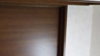 Lady captures golden piss in a container for voyeurs eyes