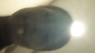 Witness nasty babe catch her piss in a clear container