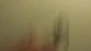 Witness nasty babe catch her piss in a clear container