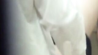 Camera catches Japanese hottie fucking wildly with her man