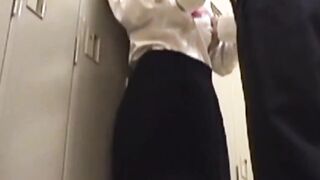 Camera catches Japanese hottie fucking wildly with her man