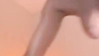 Puffy Nipples Amateur Plays with Dildo on Webcam