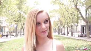 GERMAN SCOUT - mom tricked Small shy cunt with mouth Agatha to