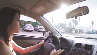 Slender Huge Jugs Teenagers Uber Driver Fucks Stranger for Money