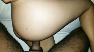My boss fills my butt with milk while his wifey