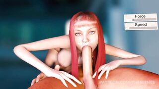 3D Porn Animated Big Boobed 19 Yo Intense Facefuck Deeply