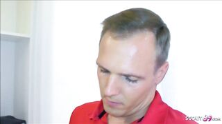 Drink own Sperm - German 18 Pickup and Hotel Cumshot