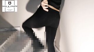 Anal Plowed inside my Yoga Leggings at the Gym Stairs.