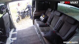 FuckedInTraffic - Nikky Sweet Huge Booty Czech Hottie Extreme Outside