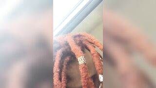 Dread Fellatio got her Twat Ate into the Vehicle !!