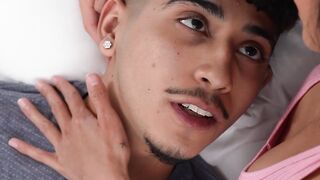 Petite small tits Asian teen stepsister Jade Kimiko taking care of stepbro