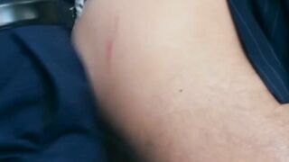 Ricky Blue large cock puts into good use after pounding Robbie Rojo