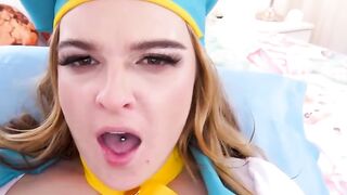 POV fucking the curvy Ivy after she gags on my dick