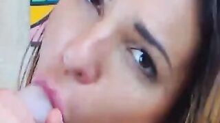Amateur Adult Video: Riding, Sucking, and Fucking a Dildo