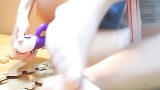Asian Amateur Plays with Her Sex Toy
