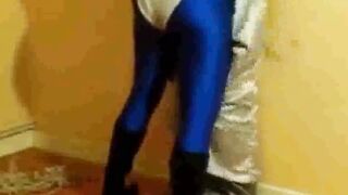 Spandex and hogtied (Amateur Femdom with Jade)