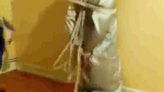 Spandex and hogtied (Amateur Femdom with Jade)