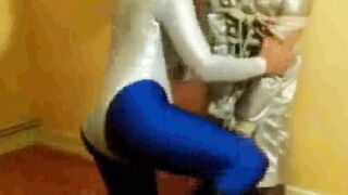 Spandex and hogtied (Amateur Femdom with Jade)