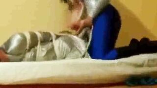 Spandex and hogtied (Amateur Femdom with Jade)