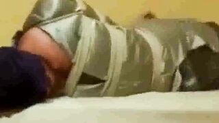 Spandex and hogtied (Amateur Femdom with Jade)
