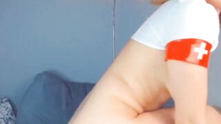 Hot Teen Nurse Masturbates On Webcam