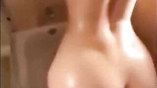 Blonde Brazilian MILF Homemade Shower Fun