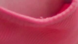 Hanging nipples get filmed by horny voyeurs close cam