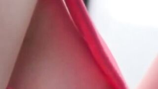Hanging nipples get filmed by horny voyeurs close cam