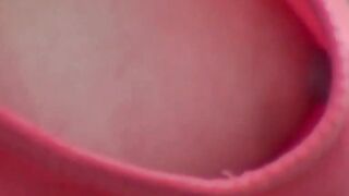 Hanging nipples get filmed by horny voyeurs close cam