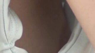 Gorgeous chicks wear loose shirts to let their big tits sway