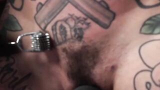 Busty tattooed slut tortured play
