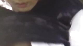 Voyeur captures every second of pussy poking till pee