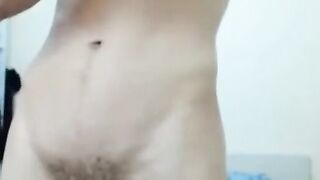 Romanian Amateur Twink Strokes Big Cock on Webcam 2