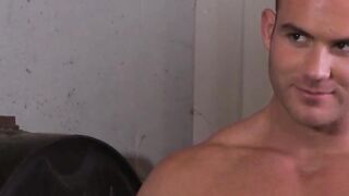 Killian starts to stroke Nicks tool using his mouth
