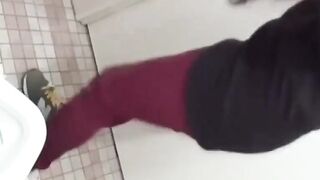 Japanese ladies taped flashing tasty twats while peeing