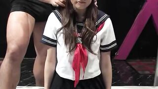 Hard Anal Creampie and Bukkake Gangbang for Petite Japanese Teen 18 with old Guys