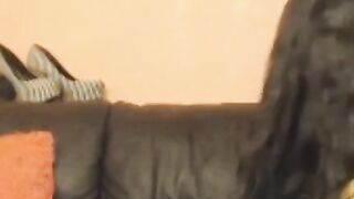 Ebony Amateur Couple's Steamy Sex Session on Webcam