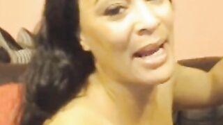 Ebony Amateur Couple's Steamy Sex Session on Webcam