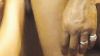 Ebony Amateur Couple's Steamy Sex Session on Webcam