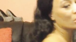 Ebony Amateur Couple's Steamy Sex Session on Webcam
