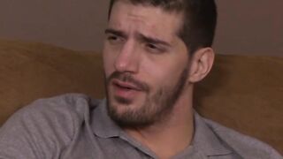 Damon Andros swallows  all of his step sons hot load