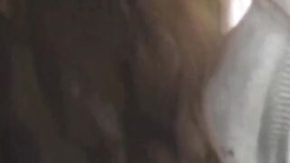 Japanese honey caught on cam rubbing pussy outdoors