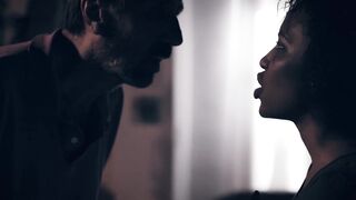 Ebony MILF model seduces photographer and squirts on his big dick