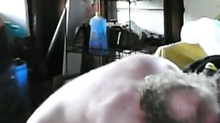 Mike Bishop Sucking Cock in the Shed!
