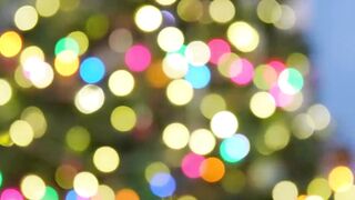 Surprising sloppy blowjob from the bag for big dick santa by petite teen