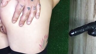 Anal orgy with stepsister and BBC boy results in facial cumshot cum-shot -