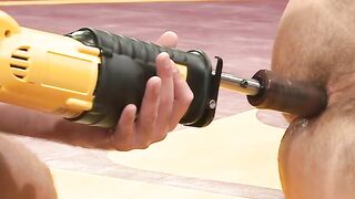 Chiseled Jessie Colter machine dildo Dirk Caber after cock riding him
