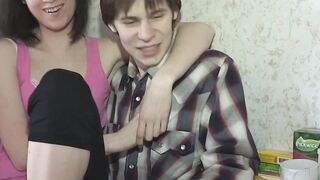 Teenie double penetrated
