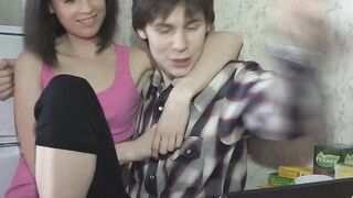 Teenie double penetrated